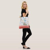 Cute Koala Pattern met Little Girl Name op Pink Tote Bag (Op model)