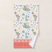 Cute Koala Pattern met meisjesnaam Roze Bathroom Bad Handdoek (Handdoek)