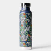 Cute Koala Pattern Personaliseert Blue Waterfles (Rechts)