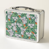 Cute Koala Pattern Personalized Hunter Green (Achterkant)