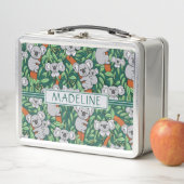 Cute Koala Pattern Personalized Hunter Green (In situ)