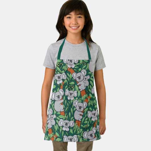 Cute Koala Pattern Schort (Insitu)