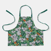 Cute Koala Pattern Schort (Voorkant)