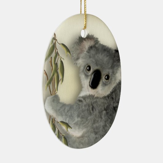 Cute Koala Persoonlijk Keramisch Ornament (Rechts)
