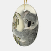 Cute Koala Persoonlijk Keramisch Ornament (Links)