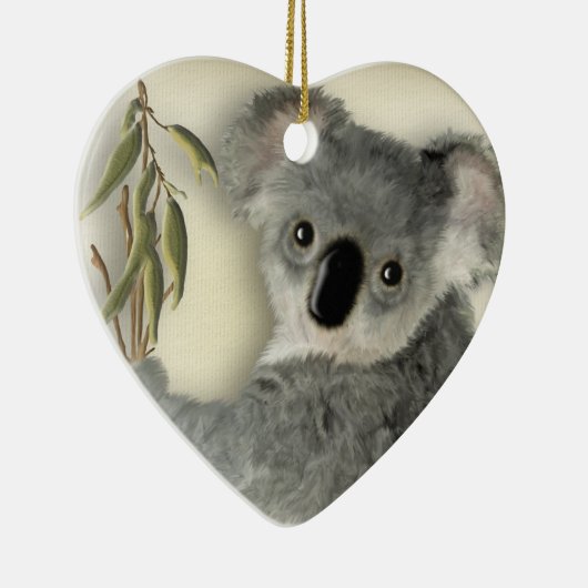 Cute Koala Persoonlijk Keramisch Ornament (Rechts)
