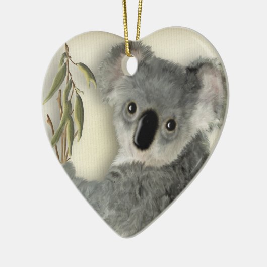 Cute Koala Persoonlijk Keramisch Ornament (Links)