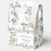 Cute Koala Pink Floral Baby Shower Thank You  Bedankdoosjes (Geopend)