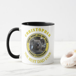 Cute koala "play on words" gepersonaliseerde moug mok