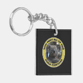 Cute koala "play on words" gepersonaliseerde sleut sleutelhanger (Voorkant Links)
