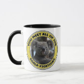 Cute koala "play on words" mok (Links)