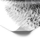 Cute Koala Portrait Black white Poster (Hoek)