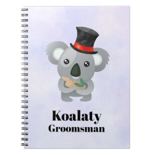 Cute Koala Pun Koalaty Groomsman Notitieboek