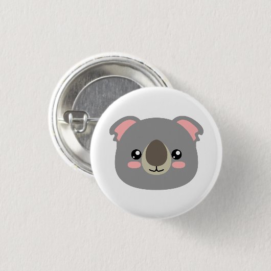 Cute Koala Ronde Button 3,2 Cm (Voorkant /achterkant)