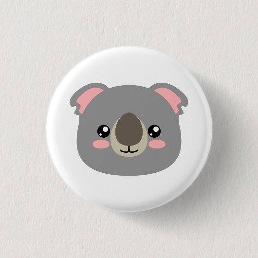 Cute Koala Ronde Button 3,2 Cm (Voorkant)