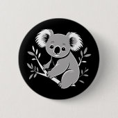 Cute Koala Ronde Button 5,7 Cm (Voorkant)