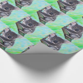 Cute Koala schilderij Cadeaupapier (Hoek)