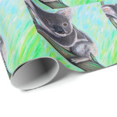 Cute Koala schilderij Cadeaupapier (Rol Hoek)