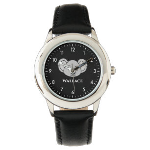 Cute Koala Specialized Custom Name Unique Boy Horloge