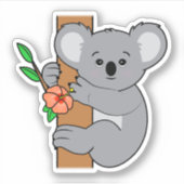 Cute Koala Sticker (Voorkant)