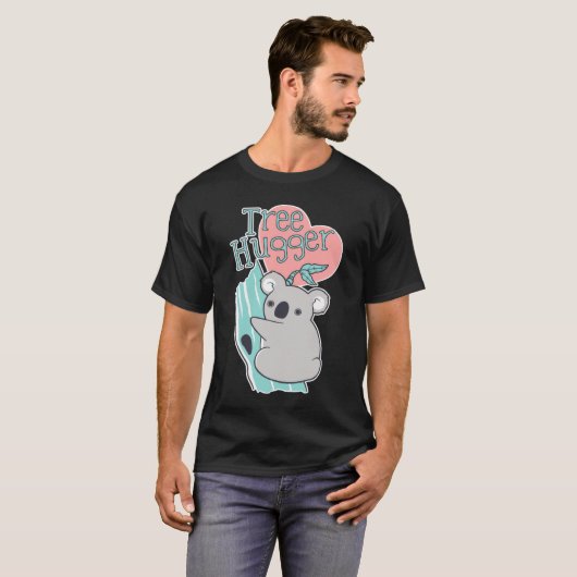 Cute Koala Tree Hugger Bear T-shirt (Voorkant volledig)