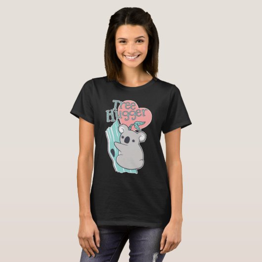 Cute Koala Tree Hugger Bear T-shirt (Voorkant volledig)