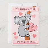 Cute Koala-ty Valentijnsdag Kaart (Voorkant)