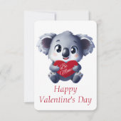 Cute Koala Valentijnkaart Kaart (Voorkant)