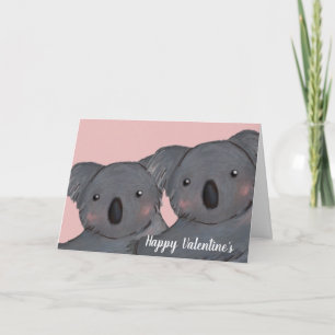 Cute koala Valentijnsdag Kaart