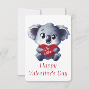 Cute Koala Valentijnse Kaart
