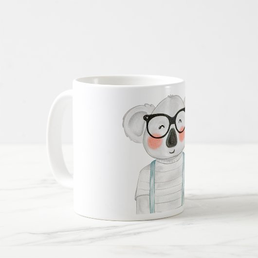 Cute Koala Wearing Glasses Koffiemok