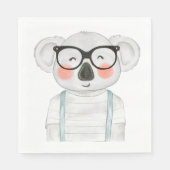 Cute Koala Wearing Glasses Servet (Voorkant)