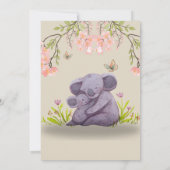 Cute Koala Wedding Thank You Card – Grateful Heart Bedankkaart (Achterkant)