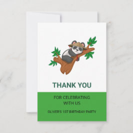 Cute Koala Wild Animal Jungle Kids Birthday Party  Bedankkaart