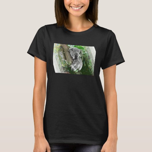 Cute koala wild animal photo Australia T-shirt (Voorkant)