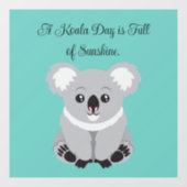 Cute Koala Window Cling Raamsticker (Vel)