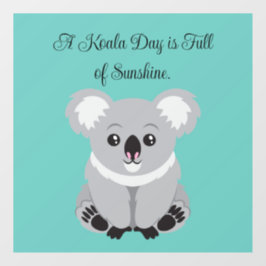 Cute Koala Window Cling Raamsticker
