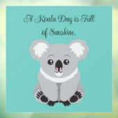 Cute Koala Window Cling Raamsticker (Vel 3)