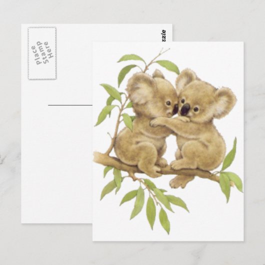 Cute Koalas Briefkaart (Voorkant / Achterkant)