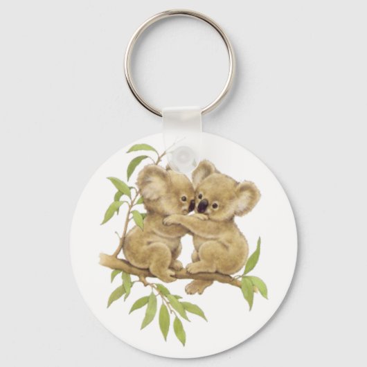 Cute Koalas Sleutelhanger (Voorkant)
