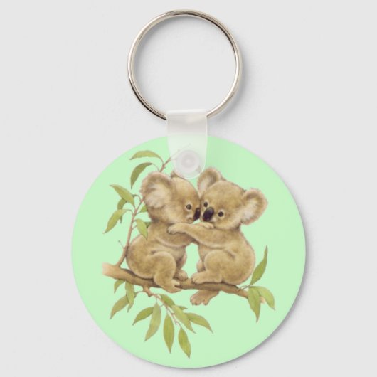 Cute Koalas Sleutelhanger (Voorkant)