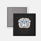 Cute Koalas Snuggle Animal Lover This Is My Cuddle Magneet (Voorkant / Achterkant)