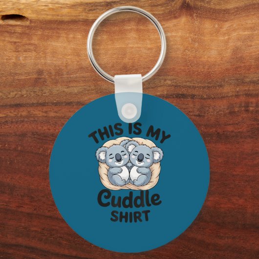 Cute Koalas Snuggle Animal Lover This Is My Cuddle Sleutelhanger (Voorkant)
