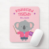 Cute Koalified Koala Beer Vrouw Teacher Pun Humor Muismat (Met muis)