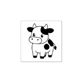 Cute Koe 1x1 Rubberstempel (Afrduk)