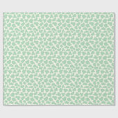 Cute Koe Animal Print Patroon Aesthetic Mint Green Cadeaupapier (Vlak)