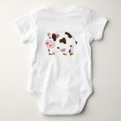 Cute Koe Baby Bodysuit (Achterkant)