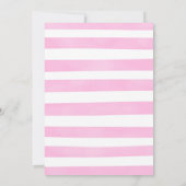 Cute Koe Birthday Invitation Kaart (Achterkant)