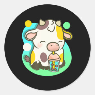 Cute Koe Boba Tea Bubble Tea Anime Kawaii Ronde Sticker