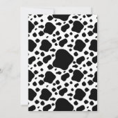 Cute Koe Boerderij Thema Baby shower Uitnodiging (Achterkant)